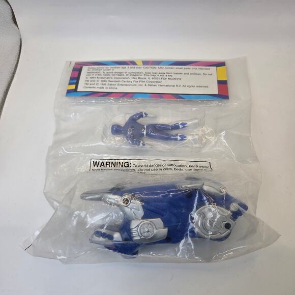 1995 McDonald's Power Rangers Movie Lot of 4 Toys Ninjazord Figures MMPR - Picture 6 of 15